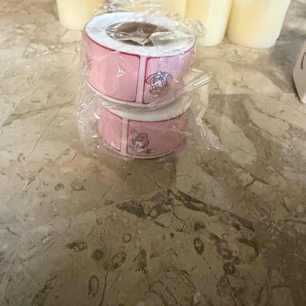 Pink Cartoon Character Stickers - Picture 2 of 5